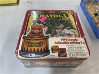1992 Crayola collectible holiday tin-sealed