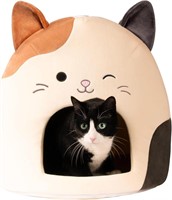 Squishmallows 16-Inch Cam The Cat Pet Cave