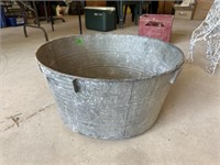 Large metal bucket-23” diameter x 12” tall