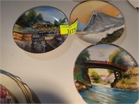 Hand painted Asian Plates