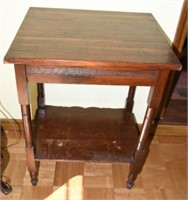 Antique Poplar open face washstand/side table