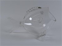 ART GLASS FISH-FORM BOWL