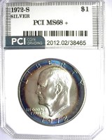1972-S Silver Ike MS68+ LISTS FOR $700