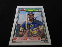 Manny Ramirez Signed Trading Card SSC COA