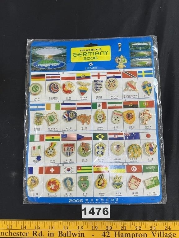 2006 Germany World Cup Pin Set