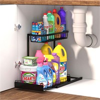 Dzanwo Under Sink Organizer-Bathroom Cabinet Organ