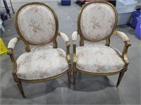 PAIR OF FRENCH 19TH C. LOUIS XVI STYLE ARMCHAIRS