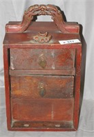 Antique Oriental Carved Keepsake Box