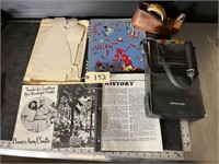 Miscellaneous Lot; Stencils, Tape Recorder, Others