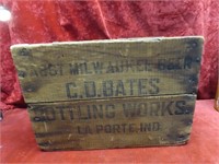 Old Pabst Beer La Porte Indiana wood crate.