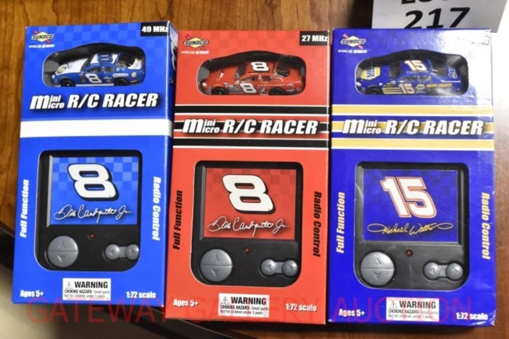 (3) Mini Micro RC Racers: