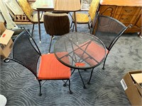 Metal Parlor Table & Chairs