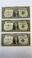 (3) 1935 MINT ERROR SILVER CERTIFICATES