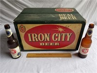 Vintage Iron City Beer Case & Bottles