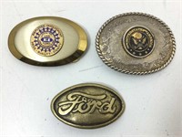 3 Belt Buckles