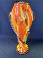 Vintage Murano style hand blown vase