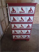 5 drawer St. Louis Cardinals dresser