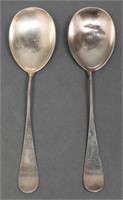 A. Michelsen Danish Sterling Serving Spoons, Pr