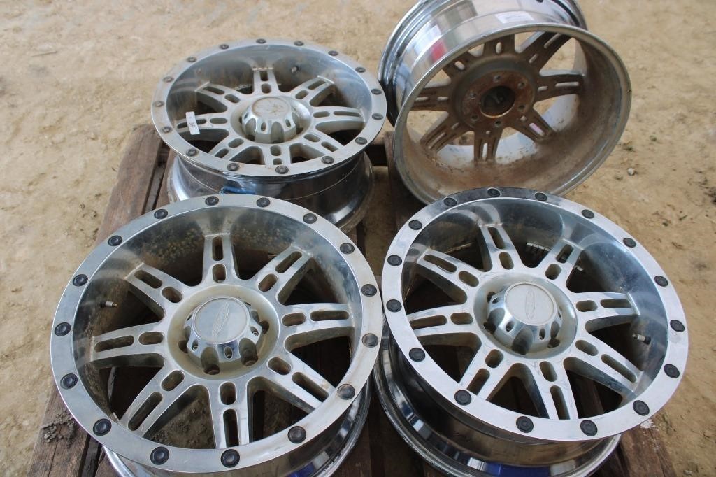 4 Rims; Pro comp 6 bolt aluminum rims