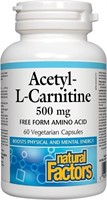 2026/03Natural Factors - Acetyl-L-Carnitine 500mg,