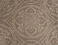 Brown and Beigh Woven Rug 47.5x35.5in
