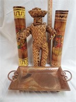 1940's Mexican Fork Art Woven Doll