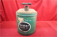 Vintage Conoco 5 Gallon Oil Can Empty