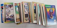 Late 1980's assorted baseball cards - box of 200