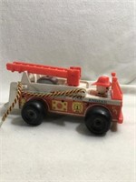 1968 Fisher-Price a fire engine pull along fire