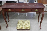 HALL TABLE WITH DRAWERS 48"X16"X30" TABLE HAS