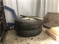 (2) 12" Tires with Axle