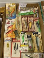 Misc. Fishing lures and boxes