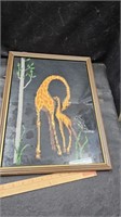 Giraffe Needlepoint 17" x 13"