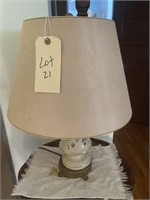 White Floral Vintage Lamp