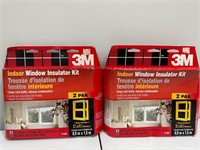 Lot of 2 - 3M Indoor Window Insulating Kit