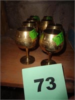 Brass stemware