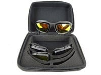 Sport Sunglasses with Changeable Lenses in Case