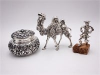 (3)-PIECE STERLING SILVER DECORATIVE GROUP