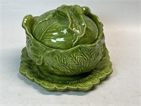 Cabbage Holland Mold Pottery Serving Bowl