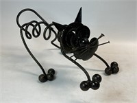 Sassy Cat Recycled Metal Art Deco Sculpture