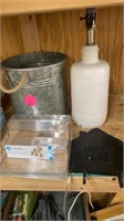 LAMP, BUCKET, ORGANIZER DOOR HANGER