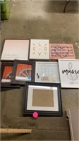 DRY ERASE BOARD, FRAMES, HOME DECOR