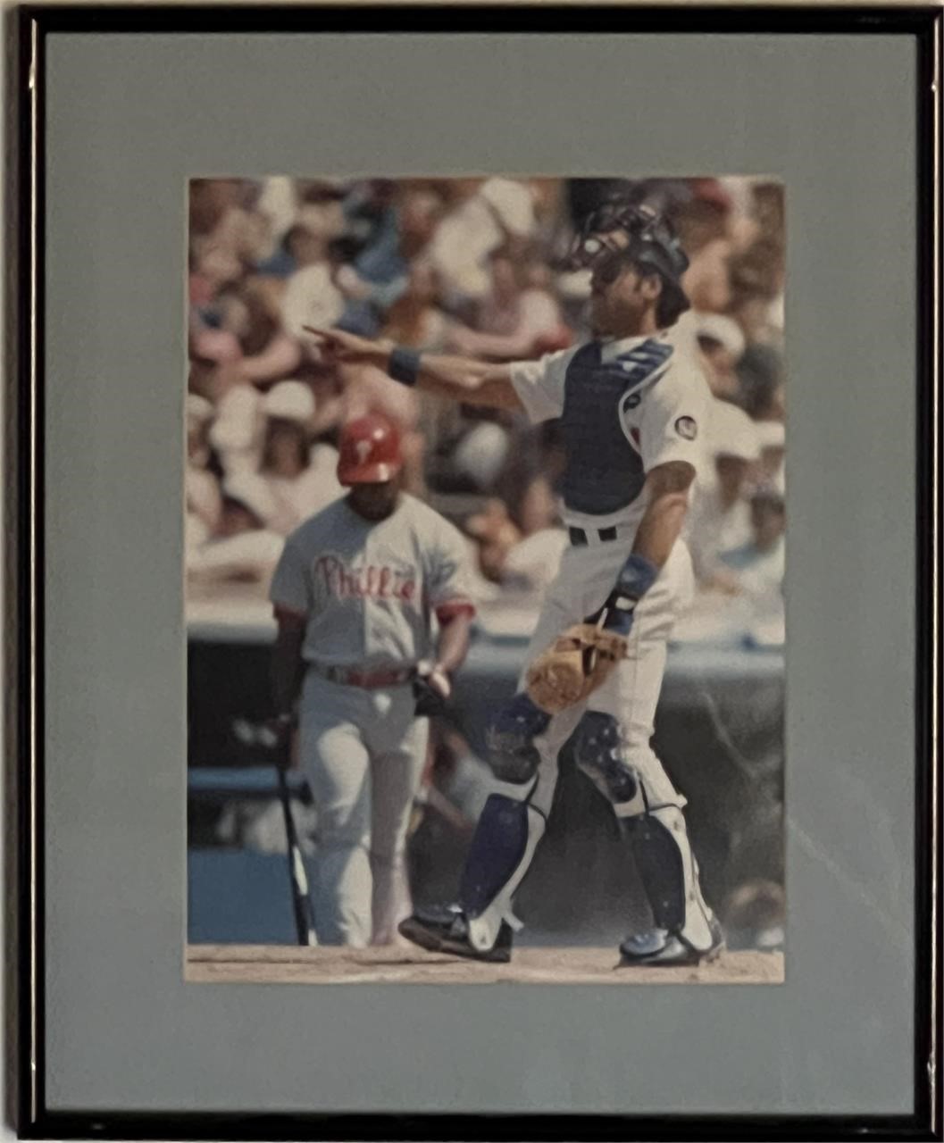 Mike Piazza custom framed photo