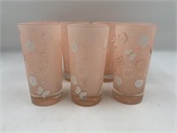 Pink & White Drinking Glasses