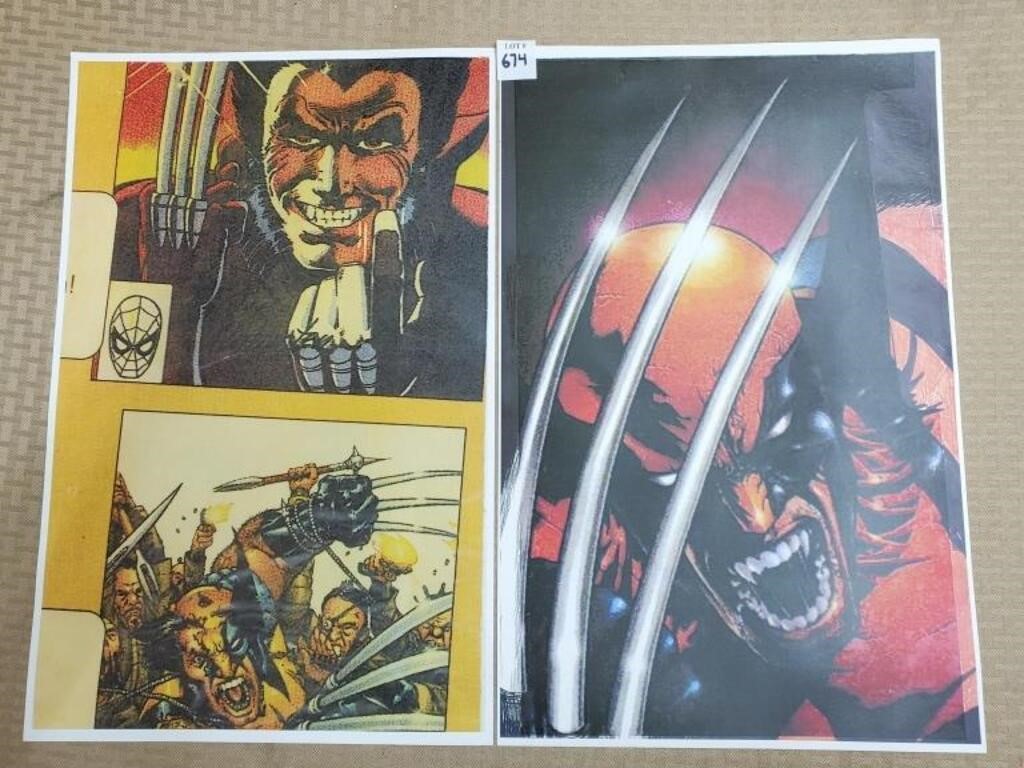 Lot of 2 Xmen Wolverine Posters