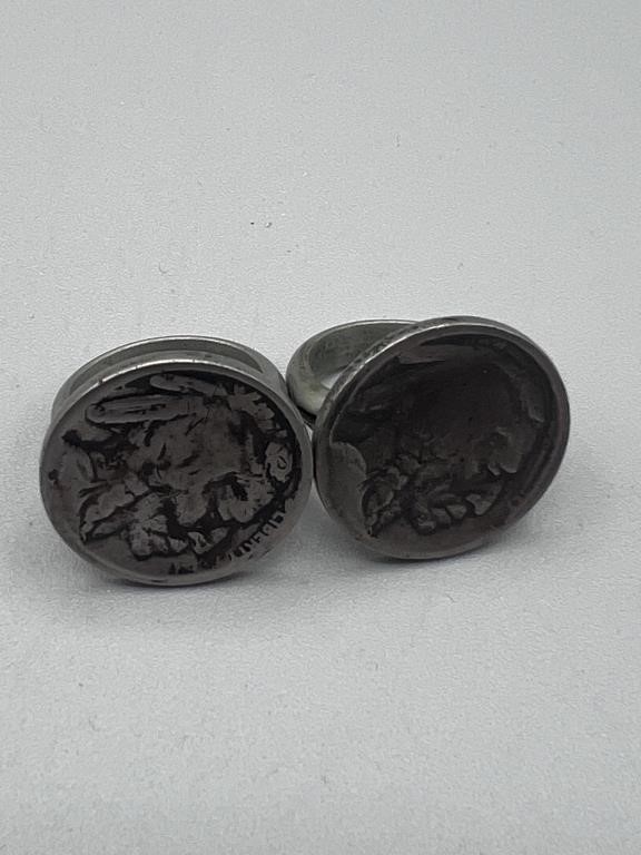 2 buffalo nickel rings