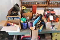 Battery Chargers, misc. tools and pieces