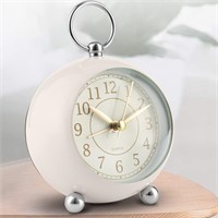 NEW Retro Bedside Alarm Clock w/Loud Alarm