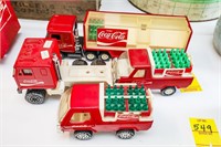 (4) Vintage Coca-Cola Toys Including (3) Buddy L