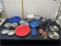 Camp fire items. Plates cups etc…
